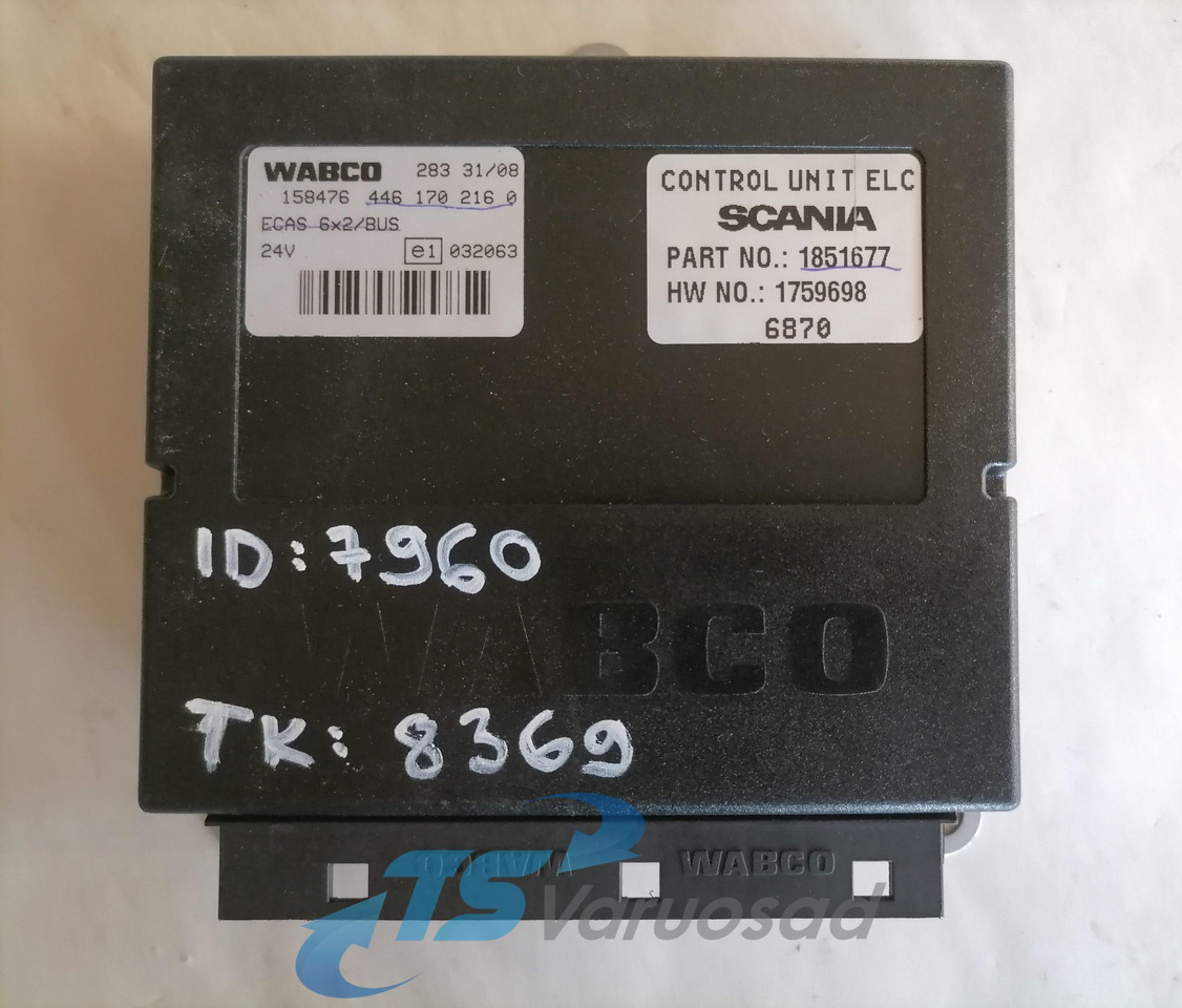 Scania Ecu, ECAS 1759698 - Upravljačka jedinica za Kamion: slika 3 Scania Ecu, ECAS 1759698 - Upravljačka jedinica za Kamion: slika 3