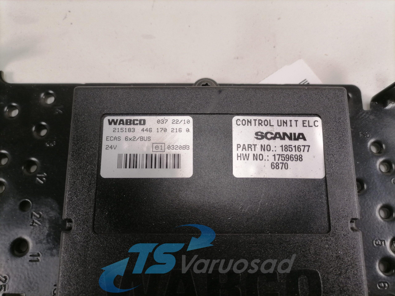 Scania Ecu, ECAS 1851677 - Upravljačka jedinica za Kamion: slika 4 Scania Ecu, ECAS 1851677 - Upravljačka jedinica za Kamion: slika 4
