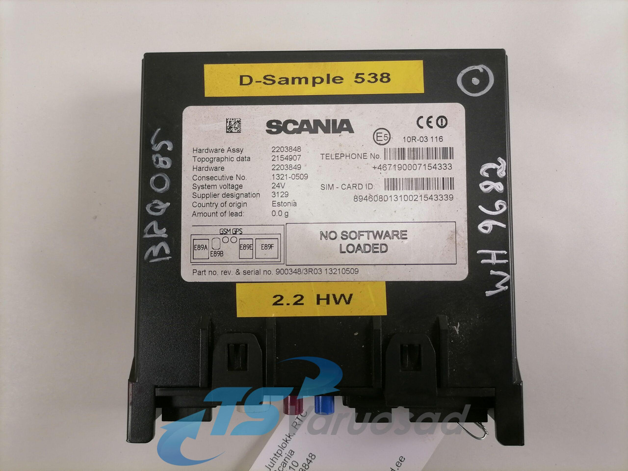 Scania Juhtplokk, RTC 2203848 - Upravljačka jedinica za Kamion: slika 2 Scania Juhtplokk, RTC 2203848 - Upravljačka jedinica za Kamion: slika 2