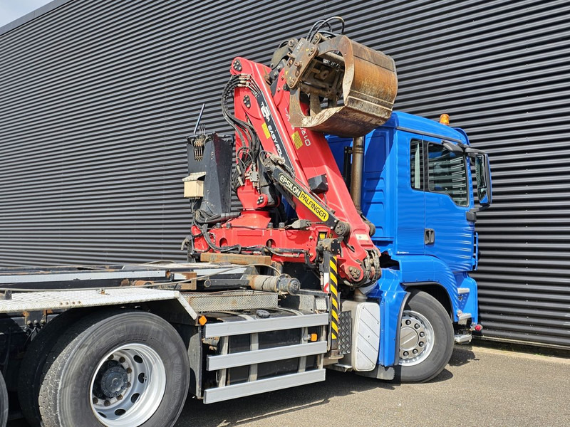 Kamion sa kablovskim sistemom, Kamion sa dizalicom MAN TGS 35.400 / 8x4-4 / CONTAINER SYSTEM / PALFINGER Z CRANE: slika 7