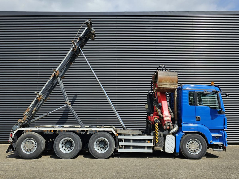 Kamion sa kablovskim sistemom, Kamion sa dizalicom MAN TGS 35.400 / 8x4-4 / CONTAINER SYSTEM / PALFINGER Z CRANE: slika 6