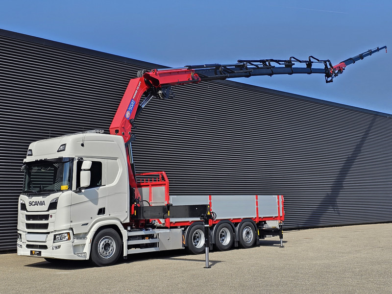 Scania 560R / HMF 50 t/m - JIB / LIER - Kamion sa tovarnim sandukom, Kamion sa dizalicom: slika 1 Scania 560R / HMF 50 t/m - JIB / LIER - Kamion sa tovarnim sandukom, Kamion sa dizalicom: slika 1