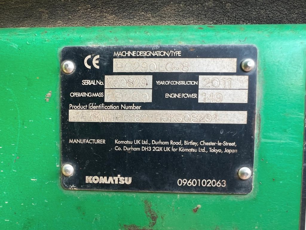 Komatsu PC290L-C8 Kettenbagger - Bager guseničar: slika 5 Komatsu PC290L-C8 Kettenbagger - Bager guseničar: slika 5