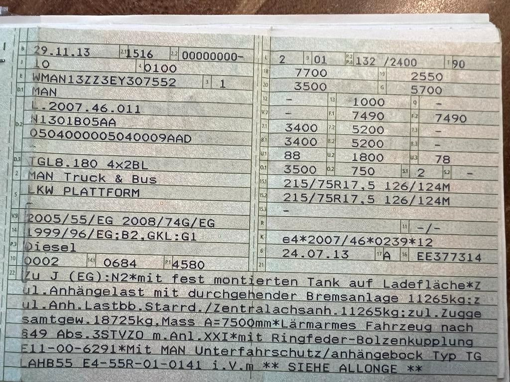 MAN 8.180 4X2 offene Pritsche MAN 8.180 4X2 offene Pritsche - Dostavno vozilo s ravnom platformom: slika 2 MAN 8.180 4X2 offene Pritsche MAN 8.180 4X2 offene Pritsche - Dostavno vozilo s ravnom platformom: slika 2