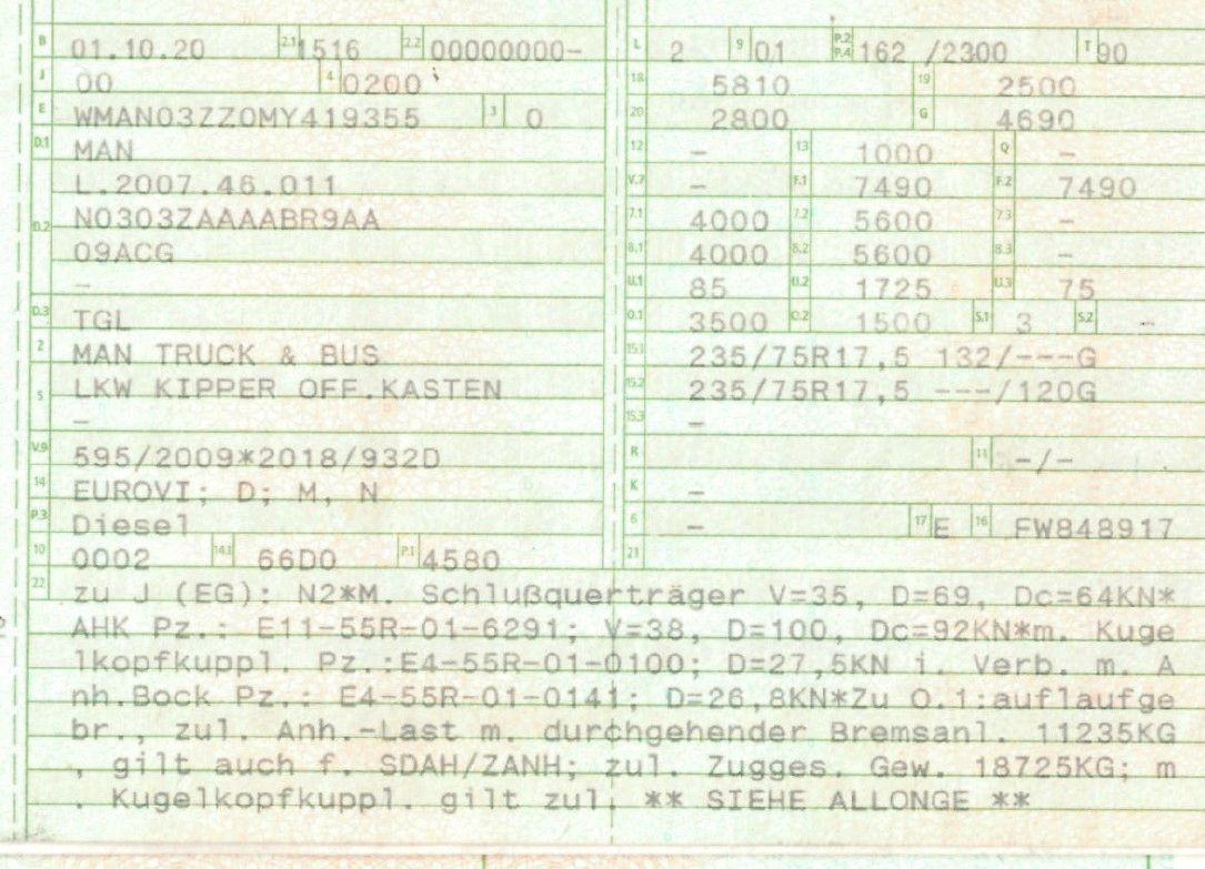 MAN 8.220 4x2 Meiller 3S. Kipper | TOP Zustand! - Dostavno vozilo kiper: slika 2 MAN 8.220 4x2 Meiller 3S. Kipper | TOP Zustand! - Dostavno vozilo kiper: slika 2