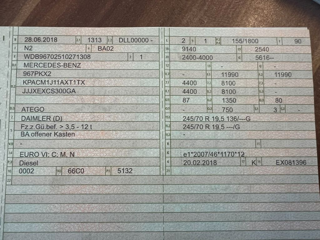 Mercedes-Benz 1221 4X2 offene Pritsche Mercedes-Benz 1221 4X2 offene Pritsche - Kamion sa tovarnim sandukom: slika 2 Mercedes-Benz 1221 4X2 offene Pritsche Mercedes-Benz 1221 4X2 offene Pritsche - Kamion sa tovarnim sandukom: slika 2