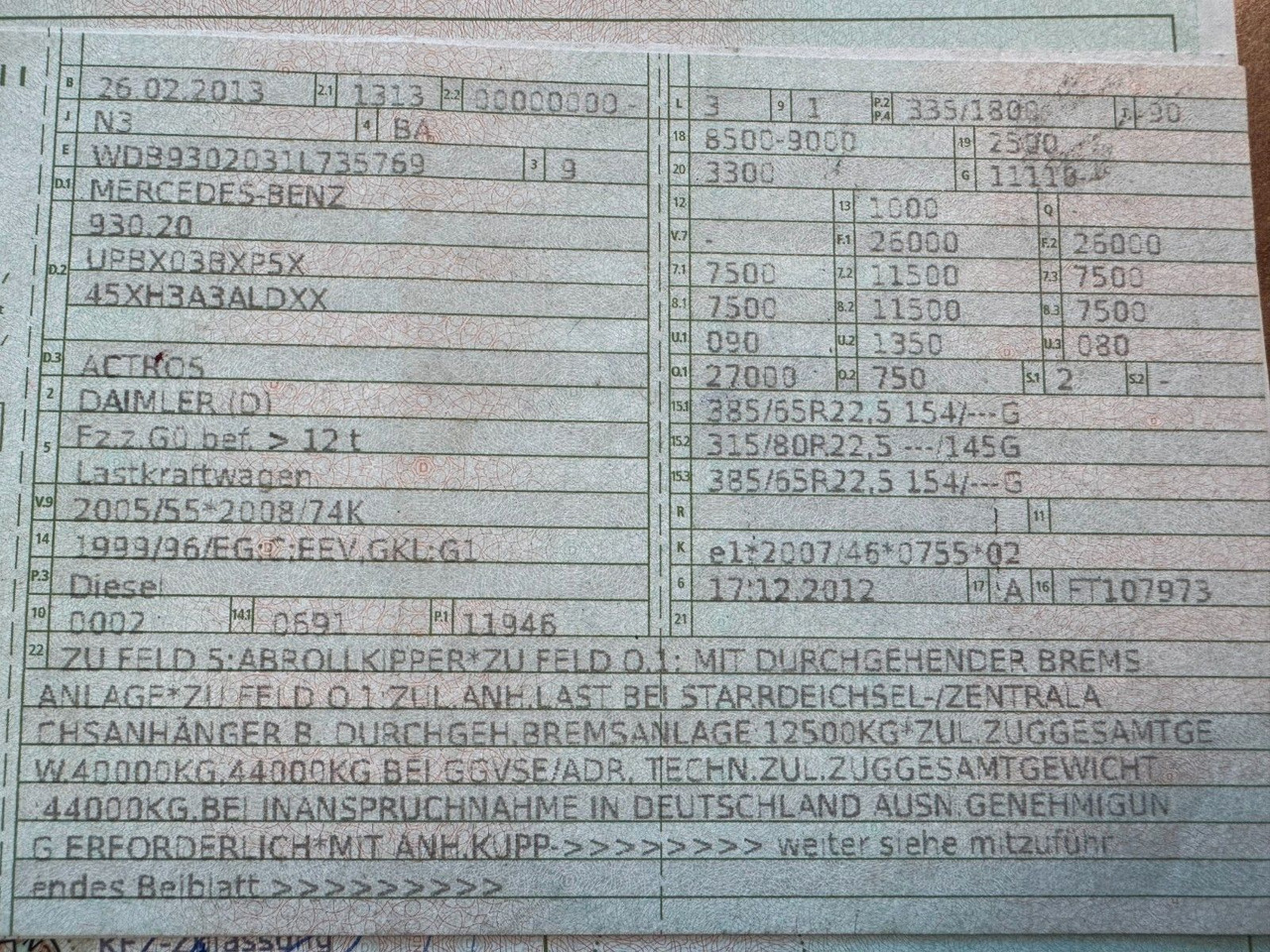 Mercedes-Benz 2546 6X2 Klima Meiller RK 20.65 - Kamion sa hidrauličnom kukom: slika 2 Mercedes-Benz 2546 6X2 Klima Meiller RK 20.65 - Kamion sa hidrauličnom kukom: slika 2