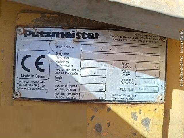 Putzmeister SPM500PC - Auto pumpa za beton: slika 5 Putzmeister SPM500PC - Auto pumpa za beton: slika 5