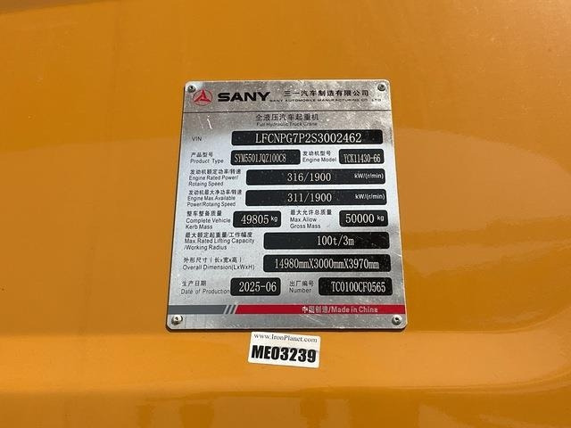 Sany STC1000C5-8 - Kran guseničar: slika 5 Sany STC1000C5-8 - Kran guseničar: slika 5