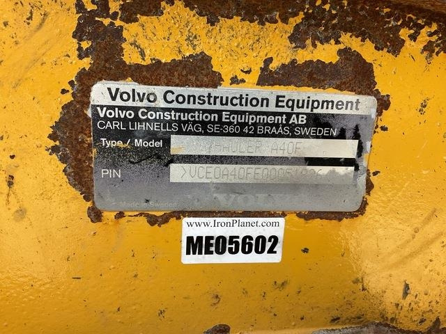 Volvo A40F - Zglobni kiper: slika 5 Volvo A40F - Zglobni kiper: slika 5