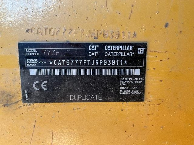 CAT 777F - Kiper sa krutom šasijom/ Kiper za kamen: slika 5 CAT 777F - Kiper sa krutom šasijom/ Kiper za kamen: slika 5