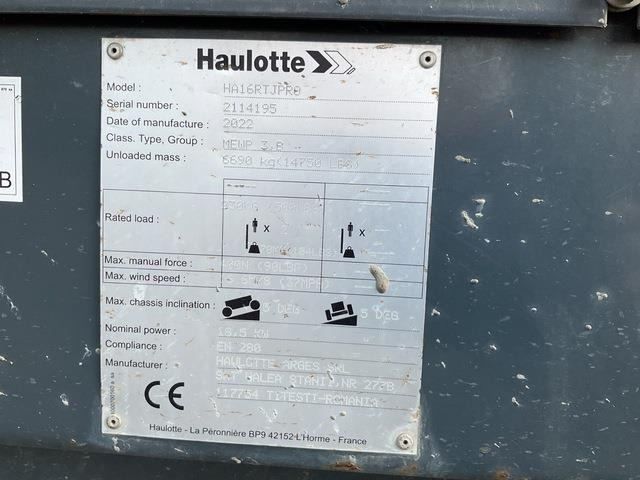 Haulotte HA16RT - Zglobna platforma: slika 5 Haulotte HA16RT - Zglobna platforma: slika 5