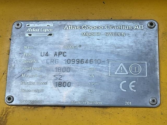 Atlas Copco Diamec U4 - Veliki kamon za bušenje: slika 5 Atlas Copco Diamec U4 - Veliki kamon za bušenje: slika 5