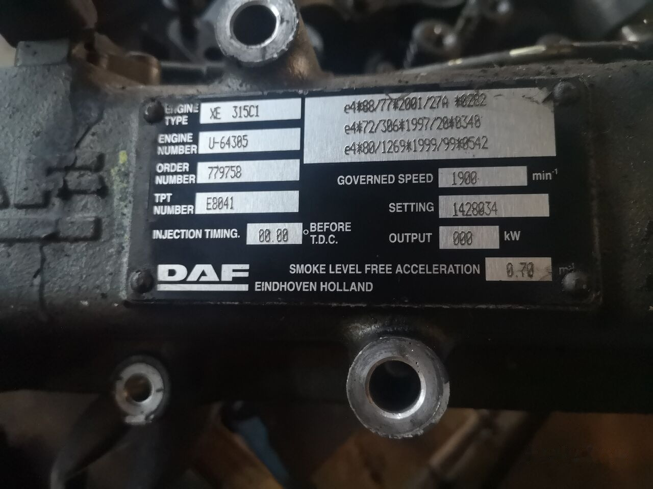 DAF Ersatztteile 0281010045   DAF XF 95 - Cilindar blok za Kamion: slika 5 DAF Ersatztteile 0281010045   DAF XF 95 - Cilindar blok za Kamion: slika 5