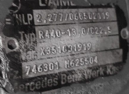 Mercedes-Benz R440 746301 - Diferencijalna brzina za Kamion: slika 2 Mercedes-Benz R440 746301 - Diferencijalna brzina za Kamion: slika 2