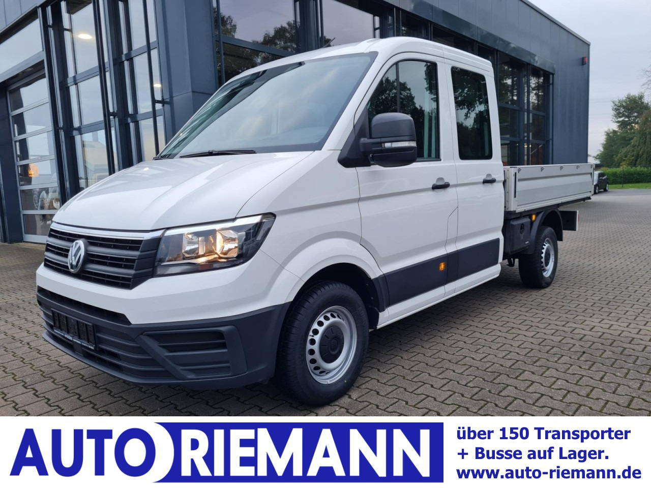 Volkswagen Crafter 35 Doka MR Pritsche AHK Klima 7 Sitzer - Dostavno vozilo s ravnom platformom, Dostavno vozilo sa duplom kabinom: slika 1 Volkswagen Crafter 35 Doka MR Pritsche AHK Klima 7 Sitzer - Dostavno vozilo s ravnom platformom, Dostavno vozilo sa duplom kabinom: slika 1