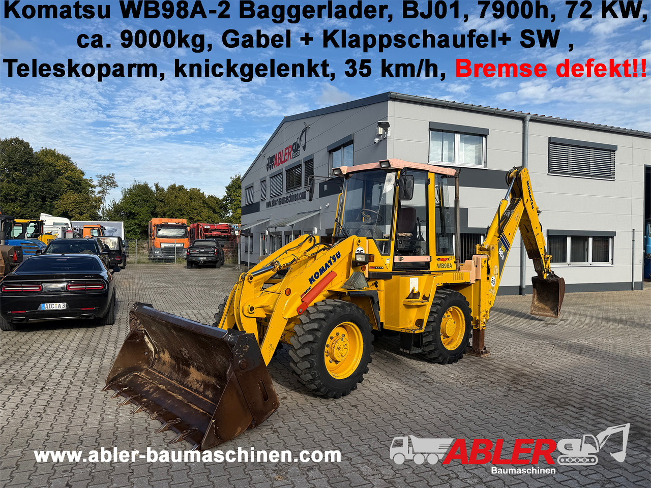 Komatsu WB98A-2 Baggerlader SW - Bager utovarivač: slika 1 Komatsu WB98A-2 Baggerlader SW - Bager utovarivač: slika 1