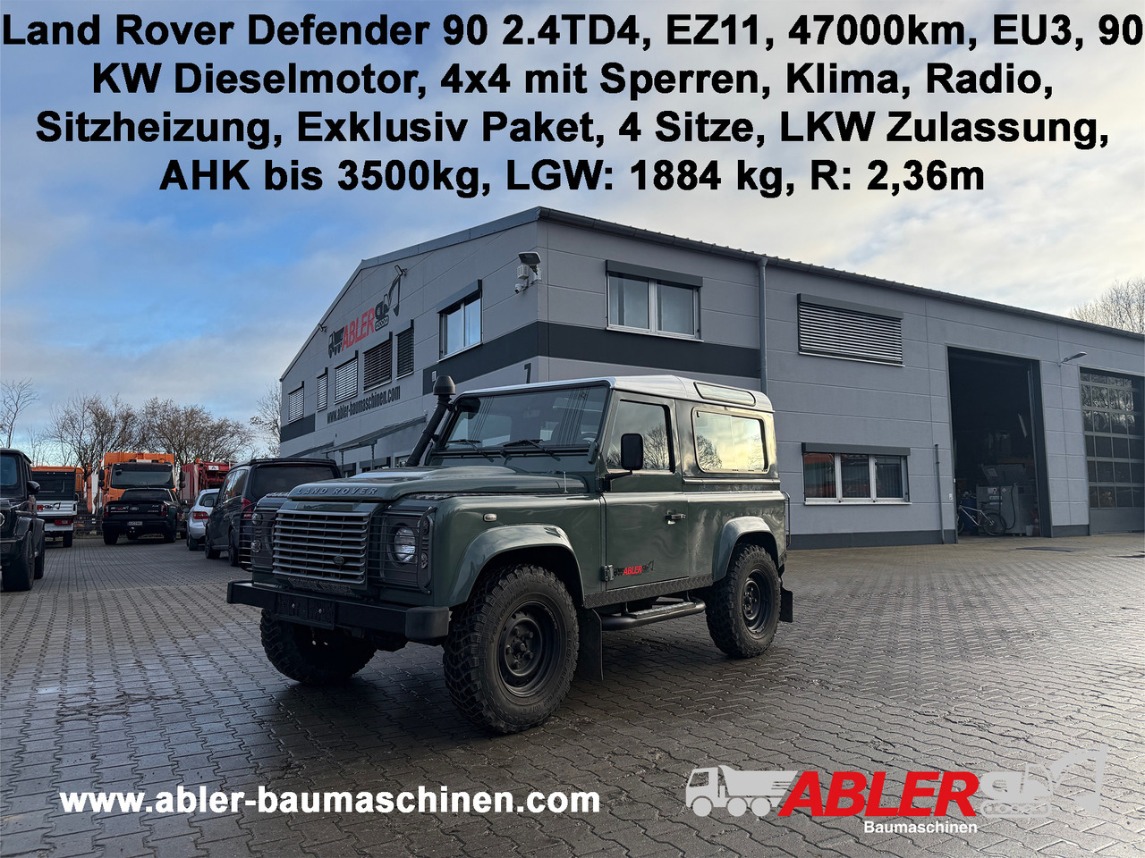 Land Rover Defender 90 2.4TD4 LKW Zulassung AHK - Automobil: slika 1 Land Rover Defender 90 2.4TD4 LKW Zulassung AHK - Automobil: slika 1