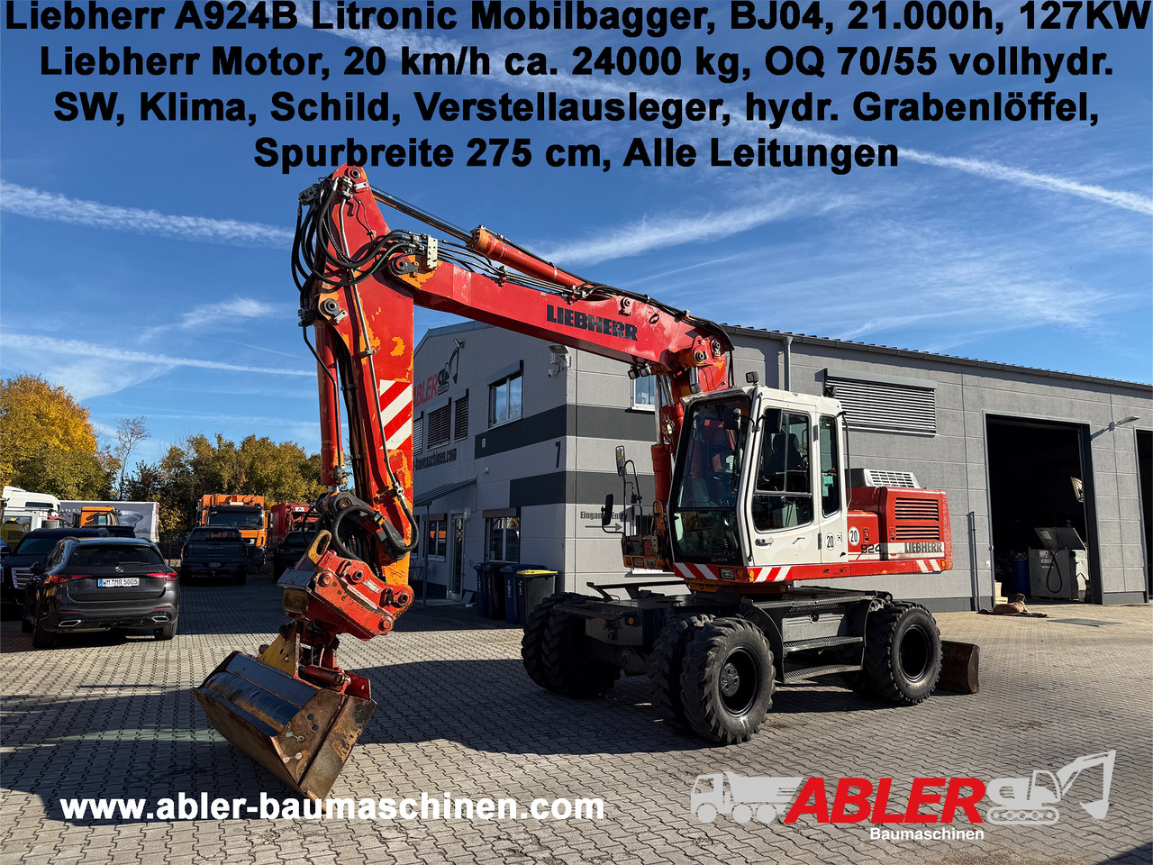 Liebherr A924 B Litronic Mobilbagger OQ 70/55 - Bager: slika 1 Liebherr A924 B Litronic Mobilbagger OQ 70/55 - Bager: slika 1