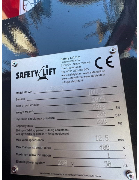 Novu Zglobna platforma Hinowa Lightlift 20.10: slika 19 Novu Zglobna platforma Hinowa Lightlift 20.10: slika 19