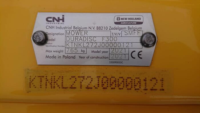 New Holland DuraDisc F 300 - Kosačica: slika 5 New Holland DuraDisc F 300 - Kosačica: slika 5