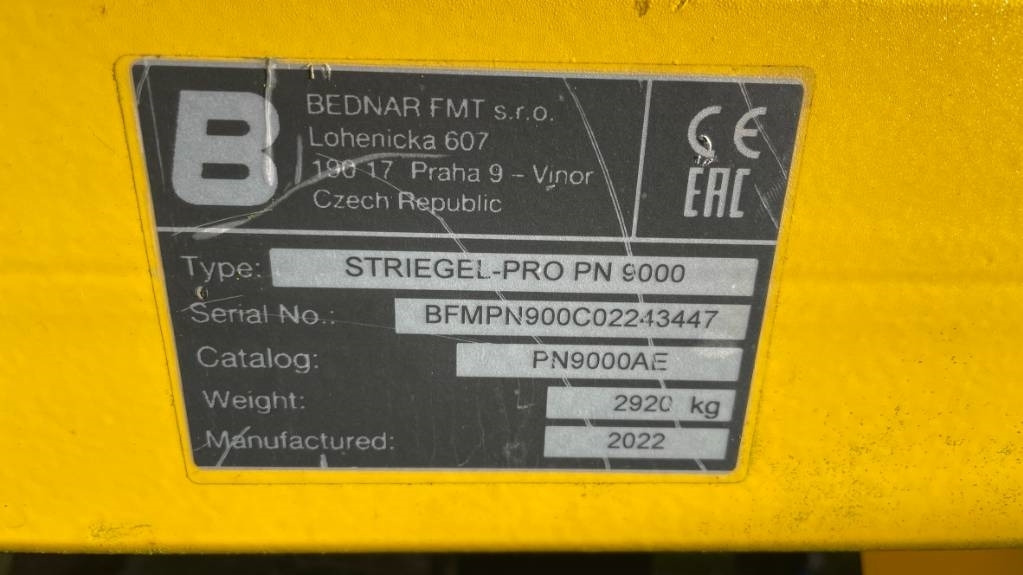 Bednar Striegel PRO PN 9000 - Češljasta drljača: slika 2 Bednar Striegel PRO PN 9000 - Češljasta drljača: slika 2