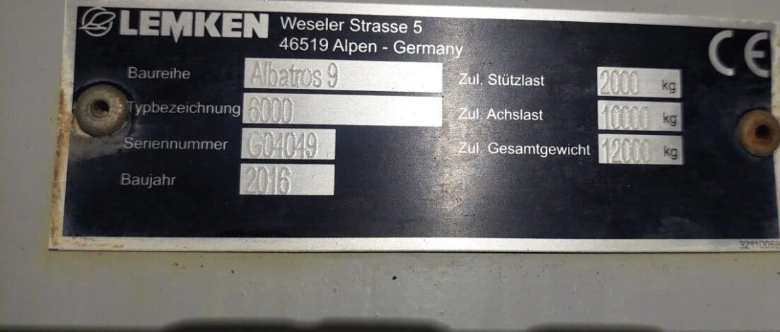 Vučena prskalica Lemken ALBATROS 9 6000 L med GPS: slika 15