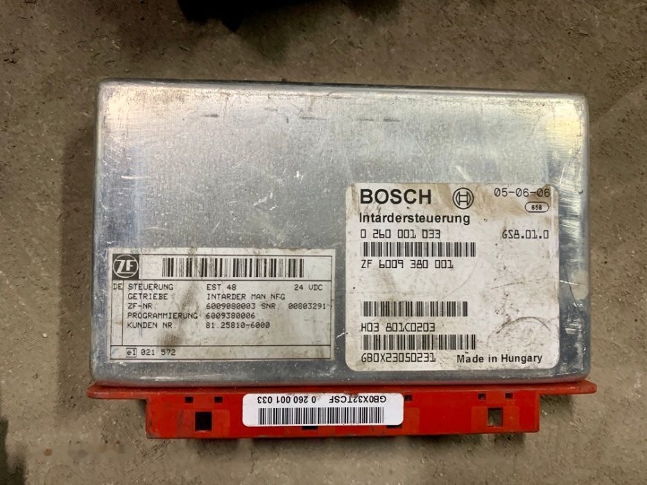 Bosch Retardera Intradera 0260001033 MAN TGA truck - Upravljačka jedinica za Kamion: slika 1 Bosch Retardera Intradera 0260001033 MAN TGA truck - Upravljačka jedinica za Kamion: slika 1