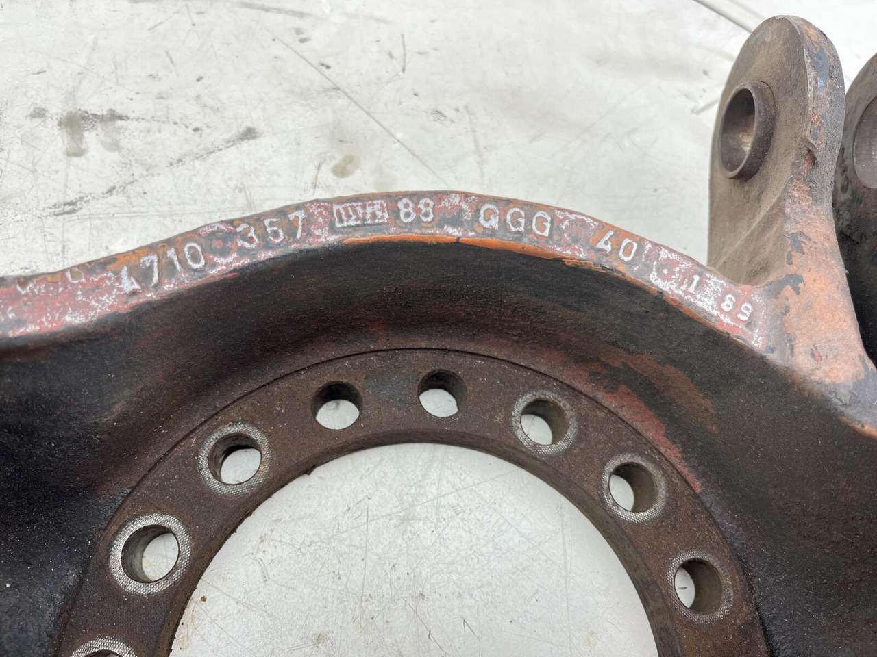 Rukavac točka za Kran FAUN RTF 50 Steering knuckle 16 holes axle 1 left: slika 9