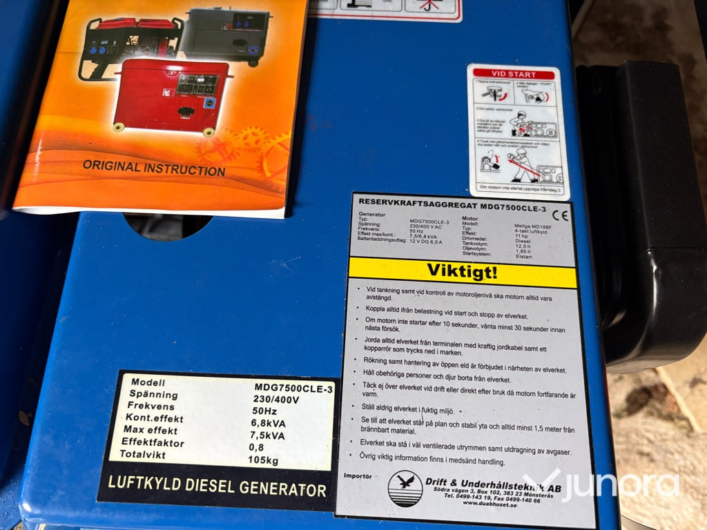 Dieselelverk DUAB-Power MDG7500CLE-3 - Set generatora: slika 4 Dieselelverk DUAB-Power MDG7500CLE-3 - Set generatora: slika 4