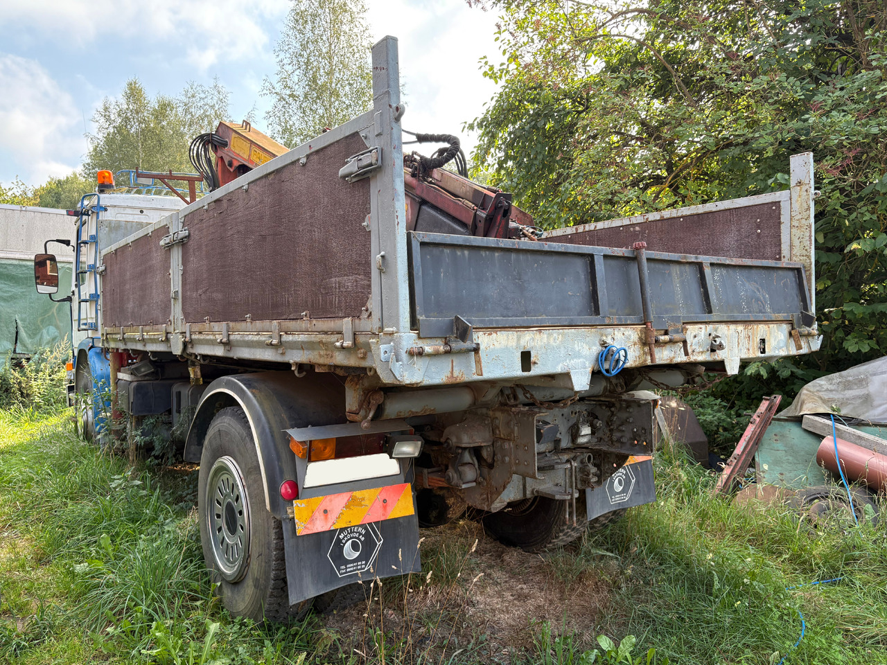 Lastbil Scania P92H 4X2 med lyftkran - Kamion sa tovarnim sandukom, Kamion sa dizalicom: slika 3 Lastbil Scania P92H 4X2 med lyftkran - Kamion sa tovarnim sandukom, Kamion sa dizalicom: slika 3