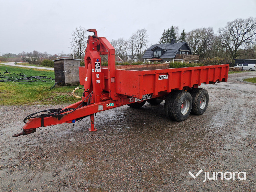 Lastväxlarvagn - Bigab 12-15 Med Flak - Abrol/ Autopodizač prikolica: slika 1 Lastväxlarvagn - Bigab 12-15 Med Flak - Abrol/ Autopodizač prikolica: slika 1