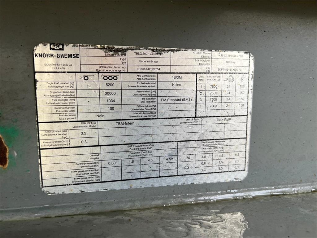 Kel-Berg 36m3 - Poluprikolica istovarivača: slika 3 Kel-Berg 36m3 - Poluprikolica istovarivača: slika 3