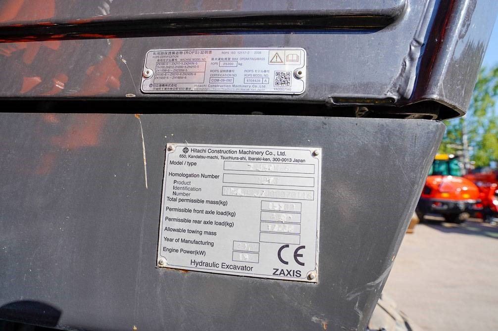 Bager točkaš Hitachi ZX 140 W-6: slika 39