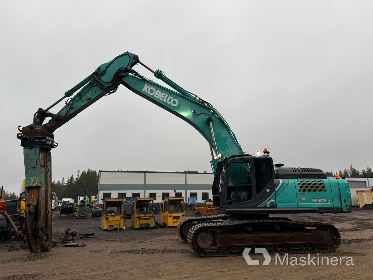 Grävmaskin Kobelco SK350LC-10 med stålsax - Bager guseničar: slika 2 Grävmaskin Kobelco SK350LC-10 med stålsax - Bager guseničar: slika 2