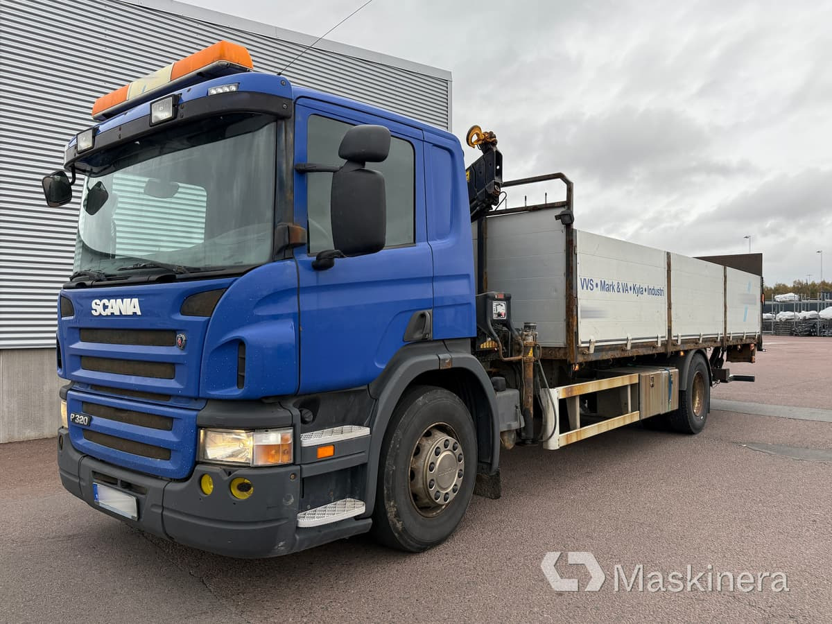 Kranbil Scania P320 - Kamion sa tovarnim sandukom, Kamion sa dizalicom: slika 1 Kranbil Scania P320 - Kamion sa tovarnim sandukom, Kamion sa dizalicom: slika 1