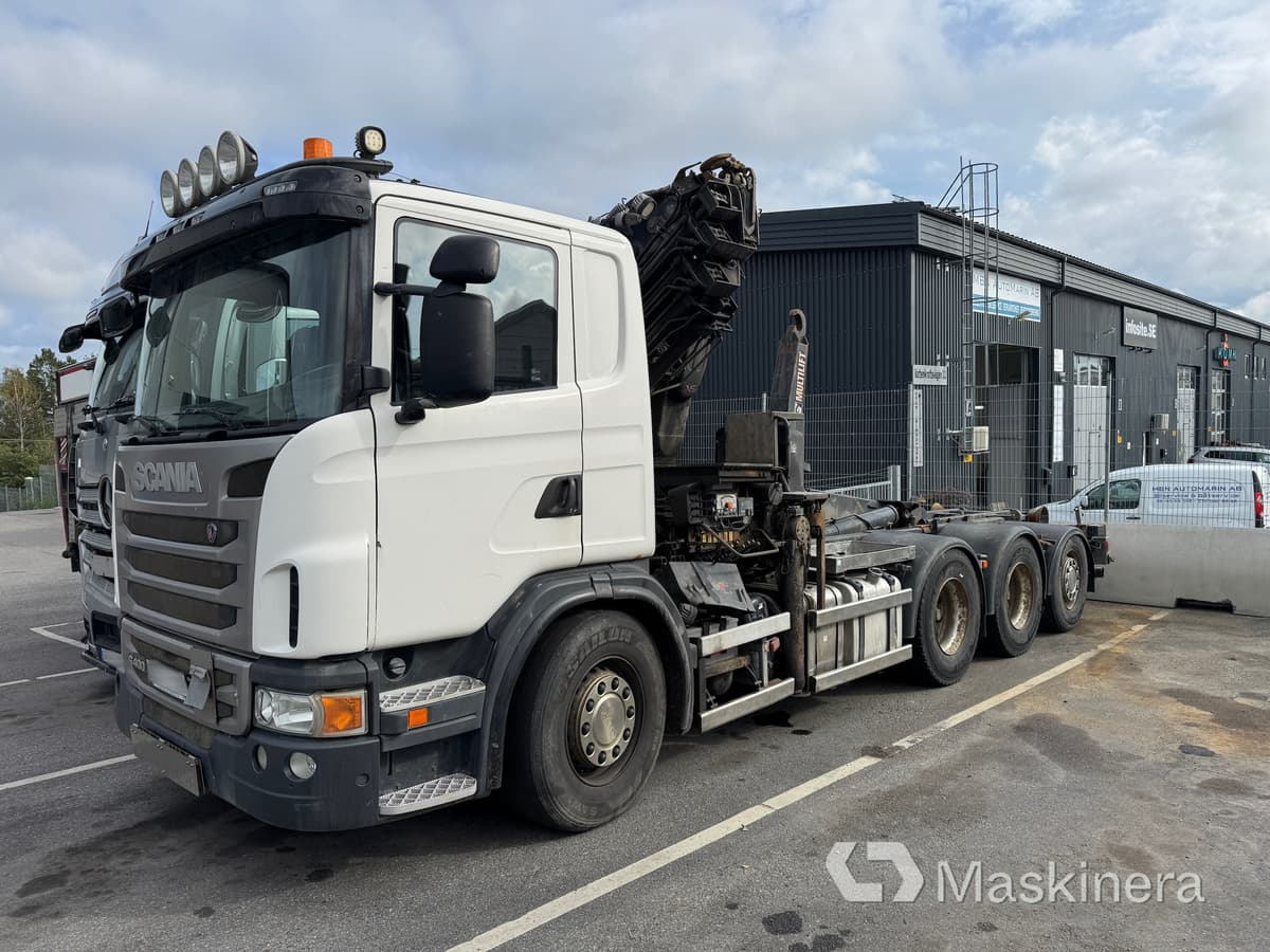Lastväxlare Scania G400LB8X4*4HNA med HIAB kran - Kamion sa hidrauličnom kukom, Kamion sa dizalicom: slika 1 Lastväxlare Scania G400LB8X4*4HNA med HIAB kran - Kamion sa hidrauličnom kukom, Kamion sa dizalicom: slika 1