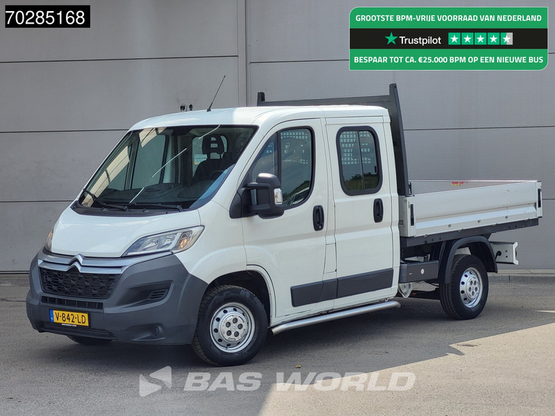 Dostavno vozilo s ravnom platformom Citroën Jumper 130PK Open Laadbak Dubbel Cabine Trekhaak Euro6 Pritsche Pickup Open Box Trekhaak: slika 1
