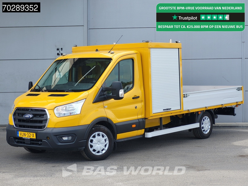 Dostavno vozilo s ravnom platformom Ford Transit 130pk Open Laadbak Trekhaak Airco Cruise Euro6 APK 03-2026 Pickup Pritsche Open Box Airco Trekhaak Cruise control: slika 1