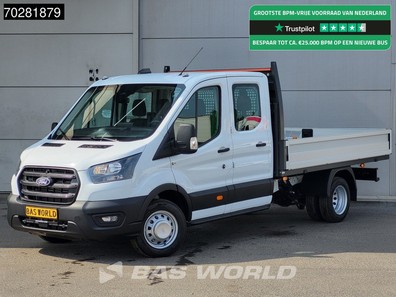 Ford Transit 170pk Automaat Dubbel Cabine 3500kg Trekhaak Open Laadbak Pritsche SYNC4 scherm CarPlay Camera Airco Trekhaak Cruise control - Dostavno vozilo s ravnom platformom: slika 1 Ford Transit 170pk Automaat Dubbel Cabine 3500kg Trekhaak Open Laadbak Pritsche SYNC4 scherm CarPlay Camera Airco Trekhaak Cruise control - Dostavno vozilo s ravnom platformom: slika 1