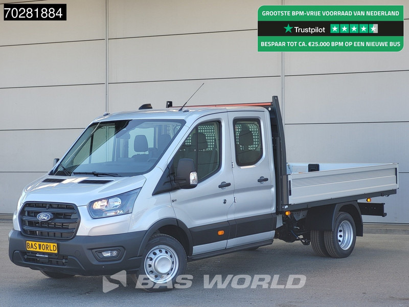 Ford Transit 170pk Automaat Dubbel Cabine 3500kg Trekhaak Open Laadbak Pritsche SYNC4 scherm CarPlay Camera Airco Trekhaak Cruise control - Dostavno vozilo s ravnom platformom: slika 1 Ford Transit 170pk Automaat Dubbel Cabine 3500kg Trekhaak Open Laadbak Pritsche SYNC4 scherm CarPlay Camera Airco Trekhaak Cruise control - Dostavno vozilo s ravnom platformom: slika 1