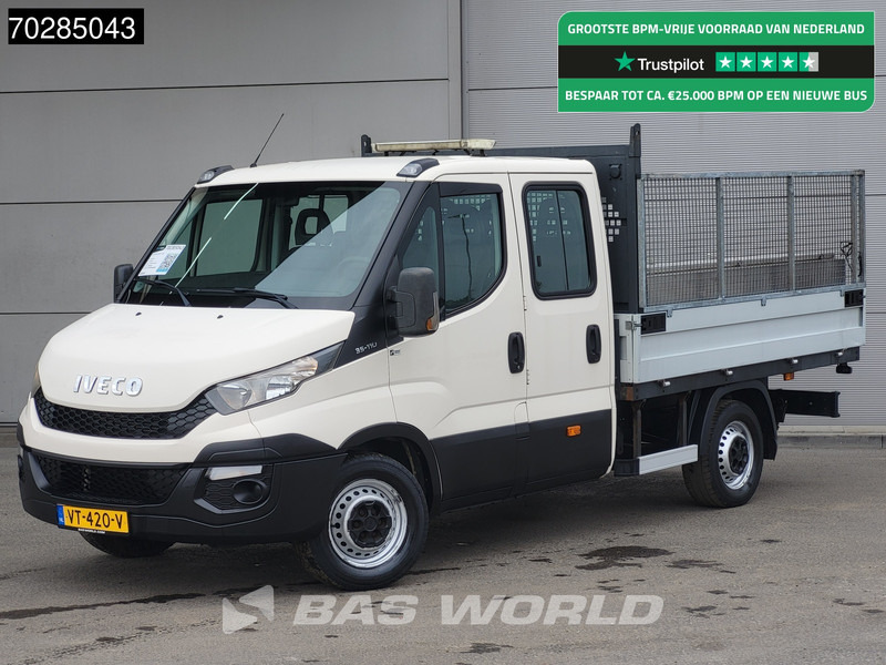 Iveco Daily 35S11 Open Laadbak met Kist Dubbel Cabine 3,5t Trekhaak Airco Pickup Pritsche Open Box Airco Trekhaak - Dostavno vozilo s ravnom platformom: slika 1 Iveco Daily 35S11 Open Laadbak met Kist Dubbel Cabine 3,5t Trekhaak Airco Pickup Pritsche Open Box Airco Trekhaak - Dostavno vozilo s ravnom platformom: slika 1