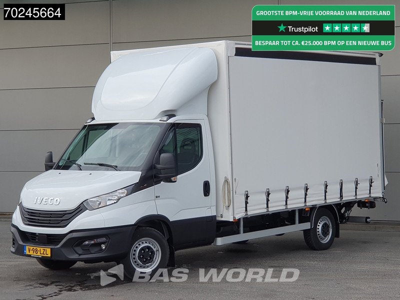 Iveco Daily 35S18 3.0L Laadklep 180PK Schuifzeilen Airco Cruise Bakwagen Euro6 Meubelbak Zeilenwagen Schuifzeil Plane 22m3 Airco Cruise cont - Dostavno vozilo sa ceradom: slika 1 Iveco Daily 35S18 3.0L Laadklep 180PK Schuifzeilen Airco Cruise Bakwagen Euro6 Meubelbak Zeilenwagen Schuifzeil Plane 22m3 Airco Cruise cont - Dostavno vozilo sa ceradom: slika 1
