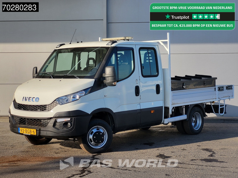 Iveco Daily 50C17 3,0L Automaat 170PK HIAB 017T-2 DC Open laadbak Dubbellucht Airco Euro6 Pickup Crane Kraanwagen Kranwagen Pritsche Airco D - Dostavno vozilo s ravnom platformom: slika 1 Iveco Daily 50C17 3,0L Automaat 170PK HIAB 017T-2 DC Open laadbak Dubbellucht Airco Euro6 Pickup Crane Kraanwagen Kranwagen Pritsche Airco D - Dostavno vozilo s ravnom platformom: slika 1