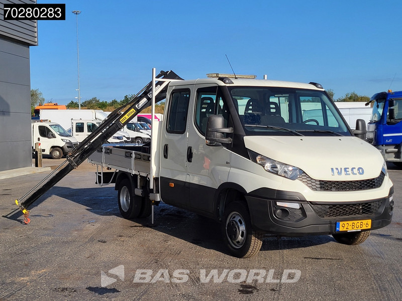Iveco Daily 50C17 3,0L Automaat HIAB 017T-2 DC Open laadbak Kraan Dubbellucht Airco Euro6 Pickup Crane Kraanwagen Pritsche Airco Dubbel cabi - Dostavno vozilo s ravnom platformom: slika 3 Iveco Daily 50C17 3,0L Automaat HIAB 017T-2 DC Open laadbak Kraan Dubbellucht Airco Euro6 Pickup Crane Kraanwagen Pritsche Airco Dubbel cabi - Dostavno vozilo s ravnom platformom: slika 3