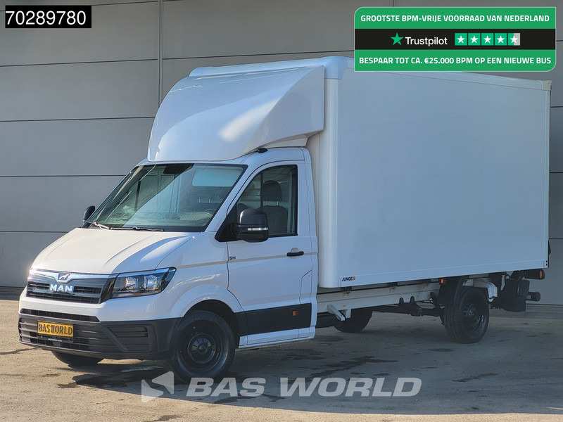 MAN TGE 3.140 Laadklep Automaat Bakwagen Airco Cruise Camera Euro6 Meubelbak Koffer 21m3 Airco - Dostavno vozilo sa zatvorenim sandukom: slika 1 MAN TGE 3.140 Laadklep Automaat Bakwagen Airco Cruise Camera Euro6 Meubelbak Koffer 21m3 Airco - Dostavno vozilo sa zatvorenim sandukom: slika 1
