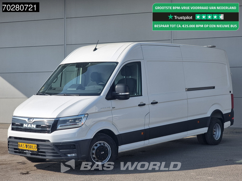 MAN TGE 5.180 Automaat Dubbellucht 2x Schuifdeur L4H3 LED 3,5t Trekhaak Navi Airco Cruise Camera Euro6 L3H2 15m3 Airco Trekhaak Cruise control - Furgon: slika 1 MAN TGE 5.180 Automaat Dubbellucht 2x Schuifdeur L4H3 LED 3,5t Trekhaak Navi Airco Cruise Camera Euro6 L3H2 15m3 Airco Trekhaak Cruise control - Furgon: slika 1