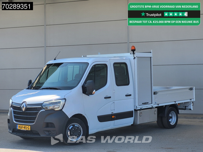 Renault Master 145PK Open Laadbak Dubbellucht 3,5t Trekhaak DC Dubbel Cabine Airco Cruise Euro6 Pritsche Pickup Open Box Airco Trekhaak Cruise contro - Dostavno vozilo s ravnom platformom: slika 1 Renault Master 145PK Open Laadbak Dubbellucht 3,5t Trekhaak DC Dubbel Cabine Airco Cruise Euro6 Pritsche Pickup Open Box Airco Trekhaak Cruise contro - Dostavno vozilo s ravnom platformom: slika 1