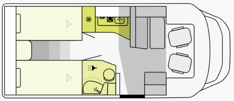 Etrusco T 6.9 SB - Poluintegrisani kamper: slika 1 Etrusco T 6.9 SB - Poluintegrisani kamper: slika 1