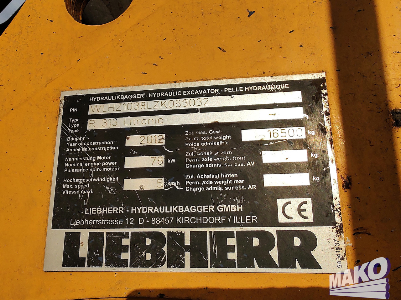 Bager guseničar LIEBHERR R313: slika 7 Bager guseničar LIEBHERR R313: slika 7